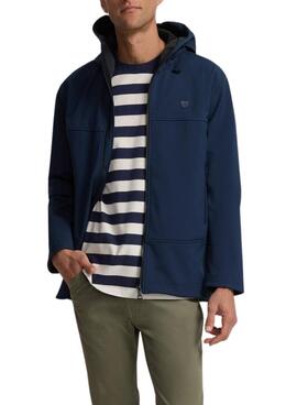 Veste coupe-vent bleue Silbon pour homme