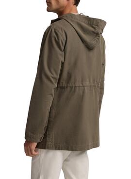 Parka Silbon Trademark verte pour homme