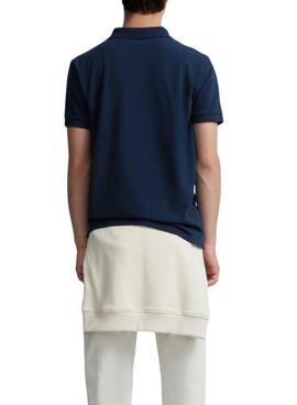 Polo basic bleu marine pour homme