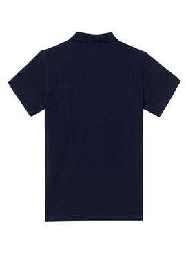 Polo basic bleu marine pour homme