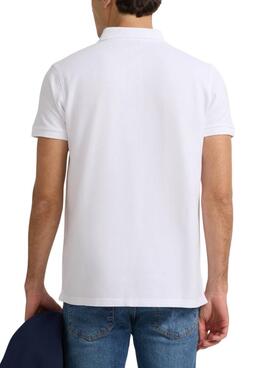 Polo de base blanche Silbon pour homme.