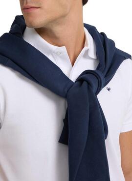 Polo de base blanche Silbon pour homme.