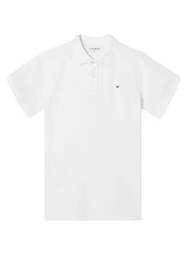 Polo de base blanche Silbon pour homme.