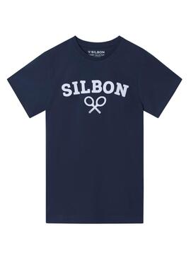 Maillot Silbon Raquette bleu marine pour homme