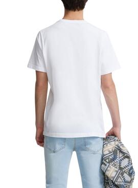 T-shirt Silbon Raqueta blanc pour homme