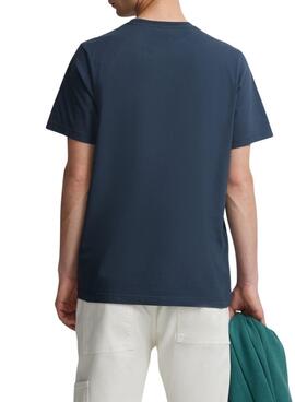 T-shirt Silbon Minilogo bleu pour homme