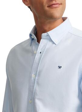 Chemise Silbon Oxford bleue pour homme