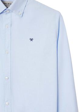 Chemise Silbon Oxford bleue pour homme