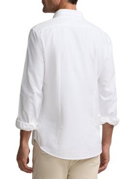 Chemise Silbon Oxford blanche pour homme.