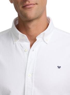 Chemise Silbon Oxford blanche pour homme.