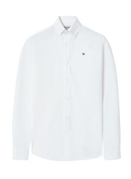 Chemise Silbon Oxford blanche pour homme.