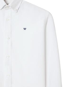 Chemise Silbon Oxford blanche pour homme.