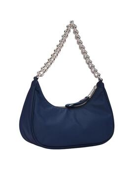 Sac Tommy Jeans Shoulder Chain bleu marine pour femme