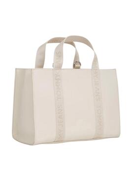 Sac à main Tommy Jeans Daily Elevated beige pour femme