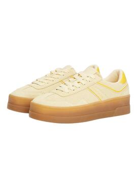 Sneakers Tommy Jeans The Greenwich Platform jaune pour femme