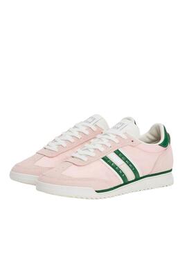 Chaussures de sport Tommy Jeans Retro Runner rose pour femme