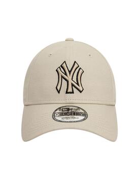 Casquette New Era Outline beige pour homme et femme