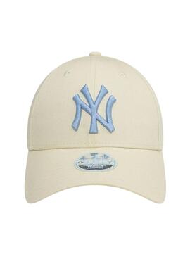 Casquette New Era Metallic Logo beige pour femme