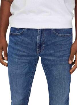 Jean Only and Sons Weft bleu pour homme