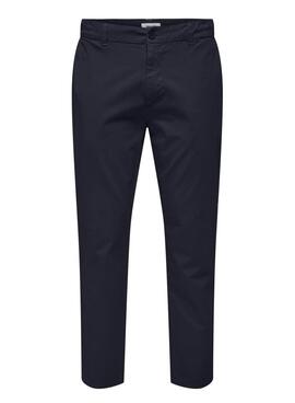 Pantalon Only and Sons Free marine pour homme