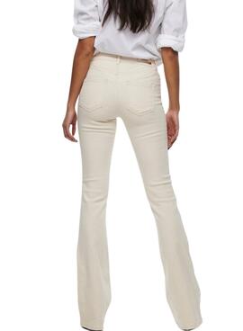 Pantalon en jean Only Blush beige pour femme