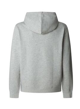 Sweat à capuche Pepe Jeans Duke gris pour homme