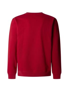 Sweatshirt Pepe Jeans Duke rouge pour homme