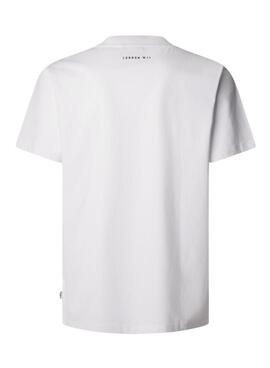 Maillot Pepe Jeans Derril blanc pour homme