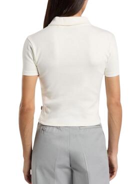 Polo Dickies Tallasse blanc pour femme