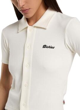 Polo Dickies Tallasse blanc pour femme