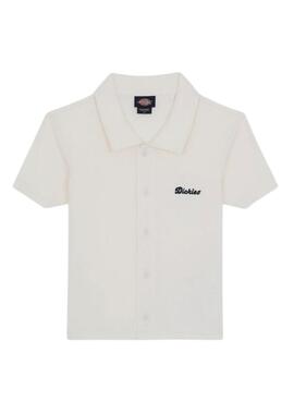 Polo Dickies Tallasse blanc pour femme