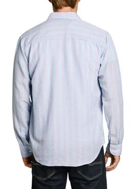 Chemise Pepe Jeans Alphonso bleue pour homme