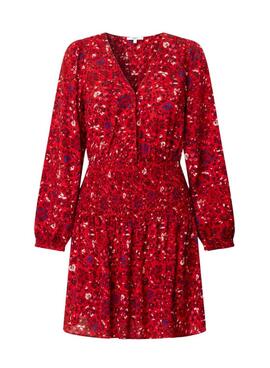 Robe Pepe Jeans Cecile rouge pour femme