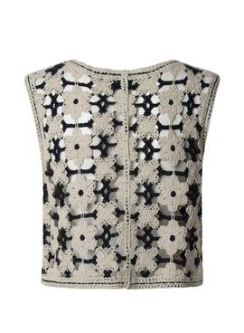 Gilet Pepe Jeans Olivia crochet pour femme