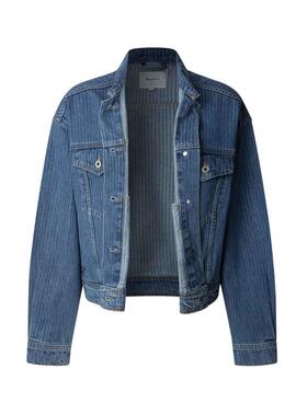 Veste en jean à rayures Pepe Jeans pour femme