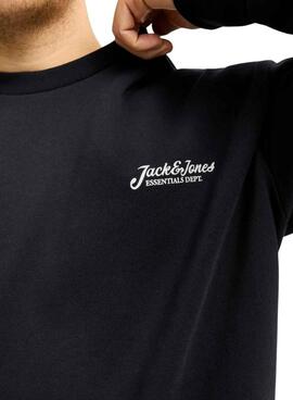 Sweat-shirt Jack and Jones Beau noir pour homme