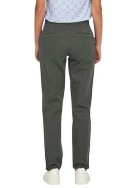 Pantalon Only Biana vert pour femme