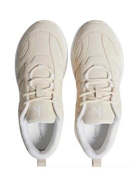 Chaussures Calvin Klein Low beige pour femme