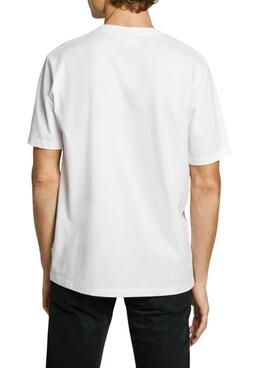 T-shirt Pepe Jeans Contrast Connor blanc pour homme