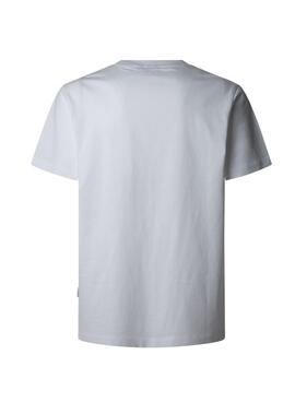 T-shirt Pepe Jeans Prush blanc pour homme