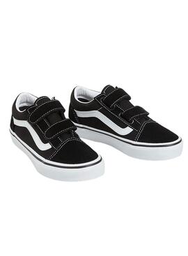 Chaussures Vans UY Old Skool Blanc et noir Kids