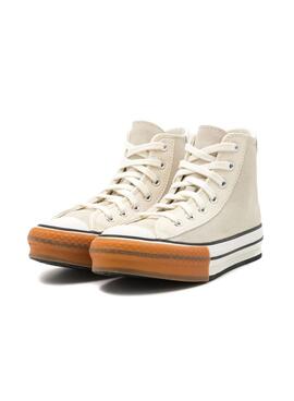 Chaussures Converse Chuck Taylor All Star Eva Lift beige pour femmes