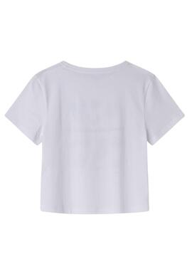 T-shirt Pepe Jeans Cyndi blanc pour fille