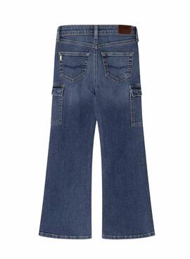 Jean cargo évasé Pepe Jeans pour fille