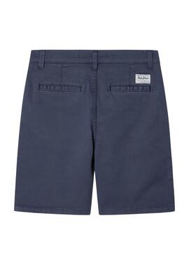 Bermudas Pepe Jeans Chino bleu marine pour enfant