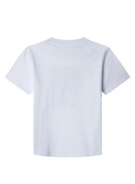 T-Shirt Pepe Jeans Wilbert blanc pour garçon