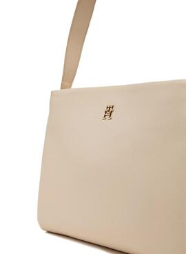 Sac à main Tommy Hilfiger Legacy Med beige pour femme