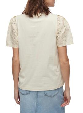 T-shirt Vila Merry beige pour femme