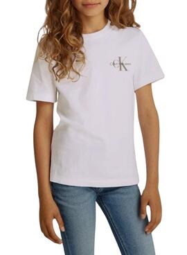 T-shirt Calvin Klein Chest Monologue blanc