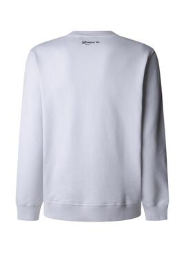 Sweat Pepe Jeans Daxton blanc pour homme